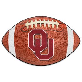 Oklahoma Football Rug 20.5"x32.5"
