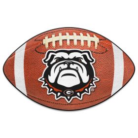 Georgia Black New Bulldog Football Rug 20.5"x32.5"