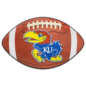 Kansas Football Rug 20.5"x32.5"