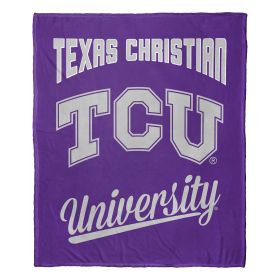 TCU OFFICIAL NCAA "Alumni" Silk Touch Throw Blanket; 50" x 60"