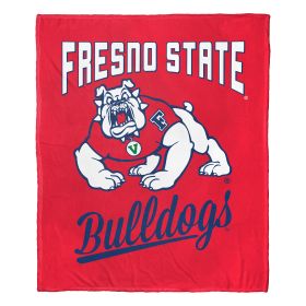 Fresno State OFFICIAL NCAA "Alumni" Silk Touch Throw Blanket; 50" x 60"