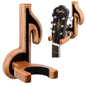 Guitar Holder Wall Mount Ash Wood Wooden Guitar Hanger Hook Stand Rack Guitar Hanger for Electric Classic Acoustic and Bass Guitar Musical Instruments