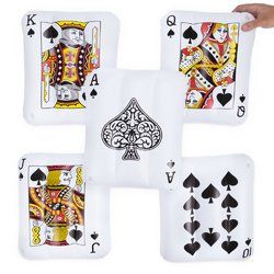 Inflatable Playing Cards, 5-pack