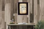 "Father Says" By Susan Ball, Printed Wall Art, Ready To Hang Framed Poster, Black Frame