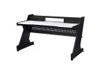 Black and White 2-Drawer Gaming Desk