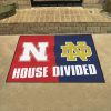 Nebraska - Notre Dame House Divided Rug 33.75"x42.5"