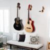 Guitar Holder Wall Mount Ash Wood Wooden Guitar Hanger Hook Stand Rack Guitar Hanger for Electric Classic Acoustic and Bass Guitar Musical Instruments