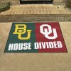 Baylor - Oklahoma House Divided Rug 33.75"x42.5"
