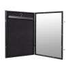 Jersey Frame Display Case with Lengthened Hanger for Baseball Basketball Football Hockey Sport Shirt and Uniform, Black