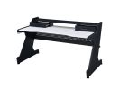 Black and White 2-Drawer Gaming Desk