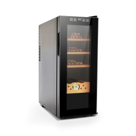 35L Cigar Humidors with Cooling and Heating Function , 250Counts Capacity Cigar Humidor Humidifiers with Constant Temperature Controller (Color: as Pic)