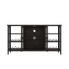 Wine Bar Cabinet for Liquor and Glasses, Rustic Wood Wine Bar Cabinet with Storage , Multifunctional Floor Wine Cabinet for Living Room(55 Inch