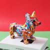 Nordic Art Graffiti Corgi Dog Painting Creative Resin Crafts Home Decoration Wine Cabinet Office Decor Crafts Gift Ornaments