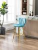 COOLMORE Bar Stools with Back and Footrest Counter Height Dining Chairs 2PC/SET